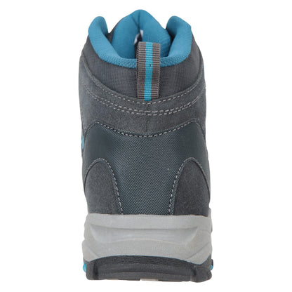 Grey - Back - Mountain Warehouse Womens-Ladies Rapid Suede Waterproof Walking Boots