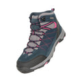 Navy - Front - Mountain Warehouse Womens-Ladies Rapid Suede Waterproof Walking Boots