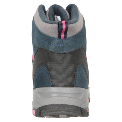 Navy - Back - Mountain Warehouse Womens-Ladies Rapid Suede Waterproof Walking Boots