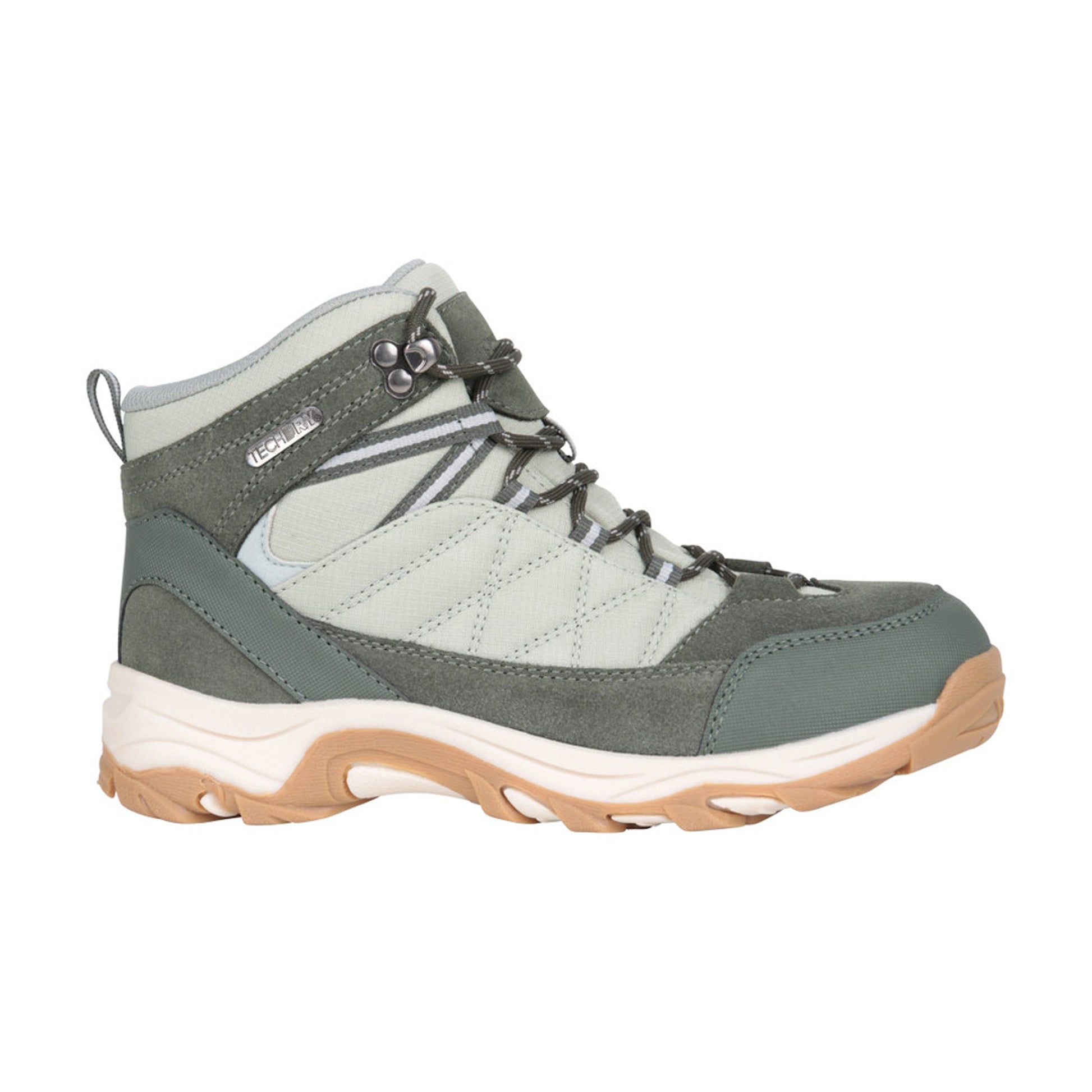 Light Khaki - Side - Mountain Warehouse Womens-Ladies Rapid Suede Waterproof Walking Boots