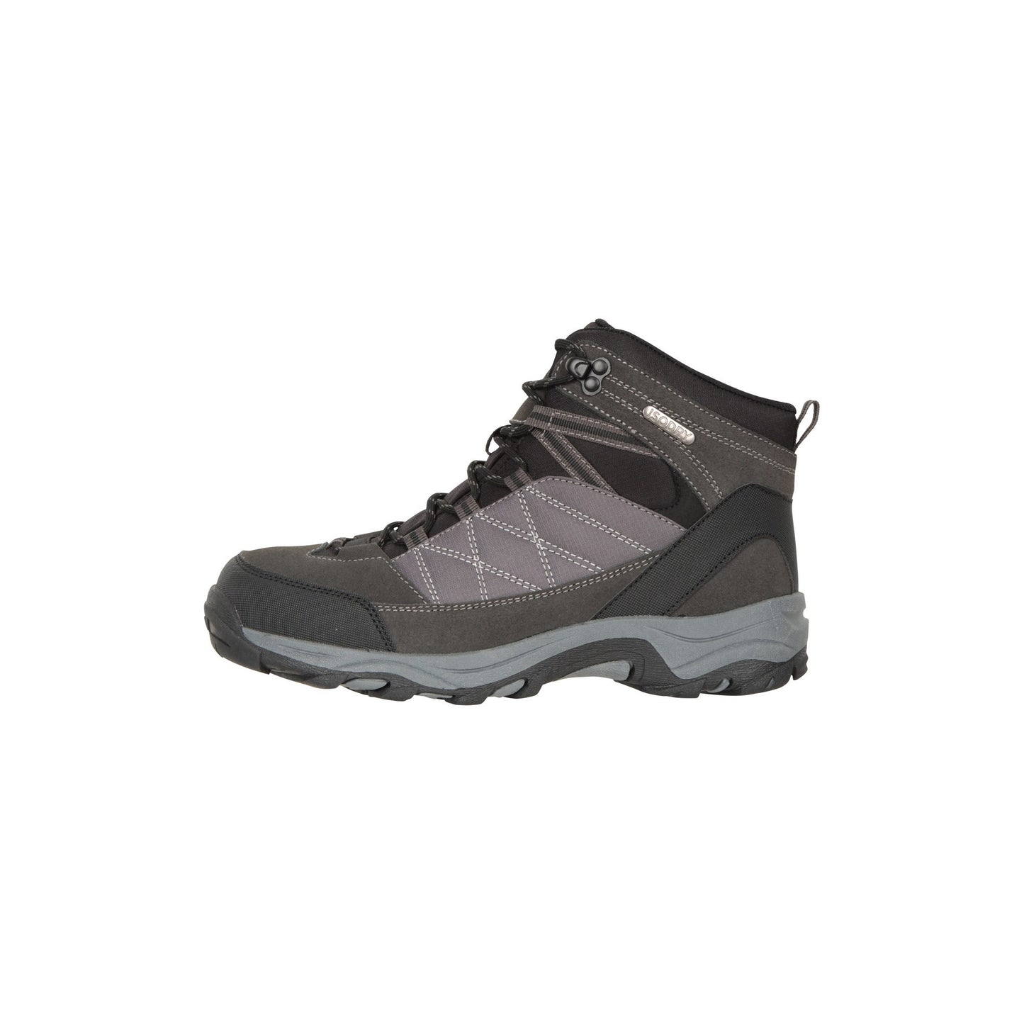 Jet Black - Side - Mountain Warehouse Womens-Ladies Rapid Suede Waterproof Walking Boots