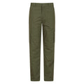Khaki Green - Front - Mountain Warehouse Mens Trek II Regular Winter Trousers