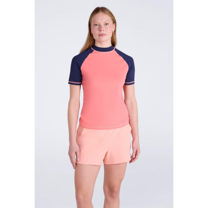 Light Pink - Front - Mountain Warehouse Womens-Ladies UV Protection Rash Guard