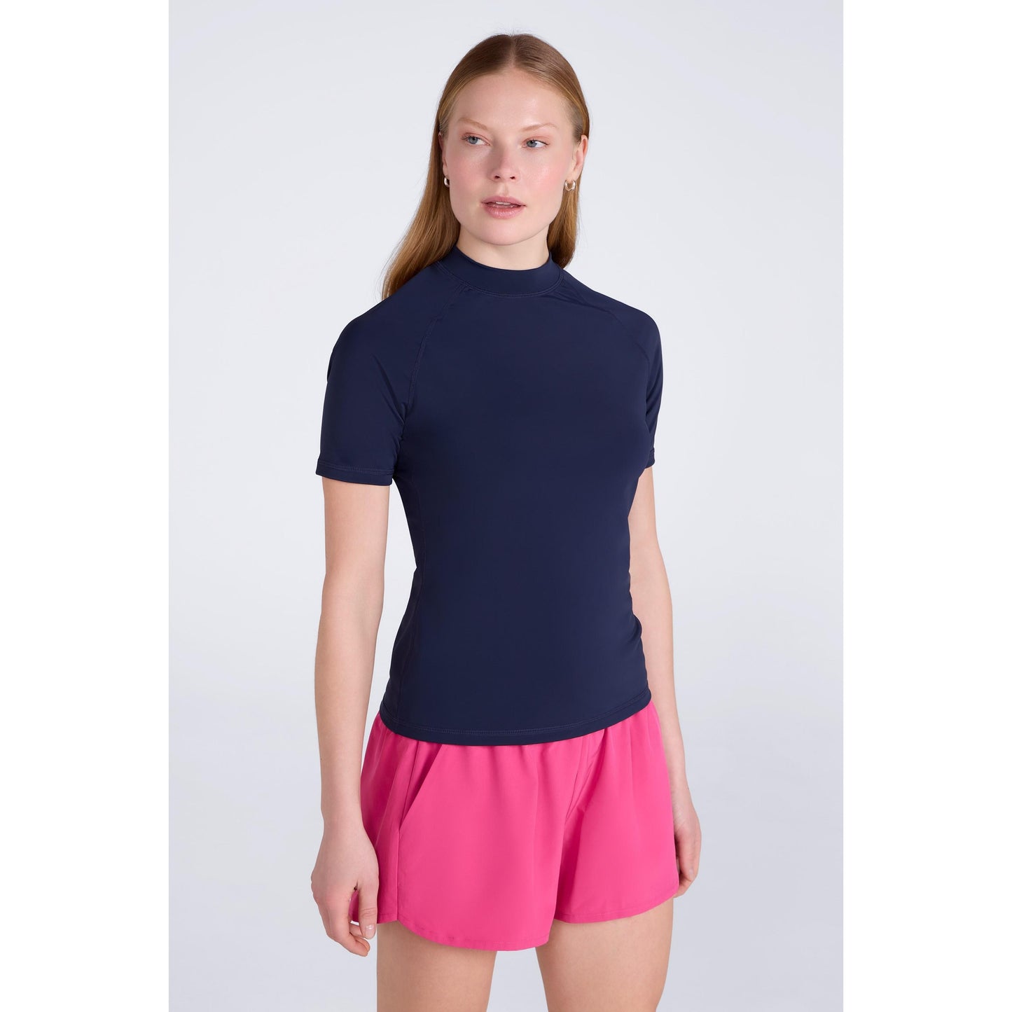 Dark Blue - Front - Mountain Warehouse Womens-Ladies UV Protection Rash Guard