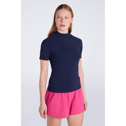 Dark Blue - Front - Mountain Warehouse Womens-Ladies UV Protection Rash Guard
