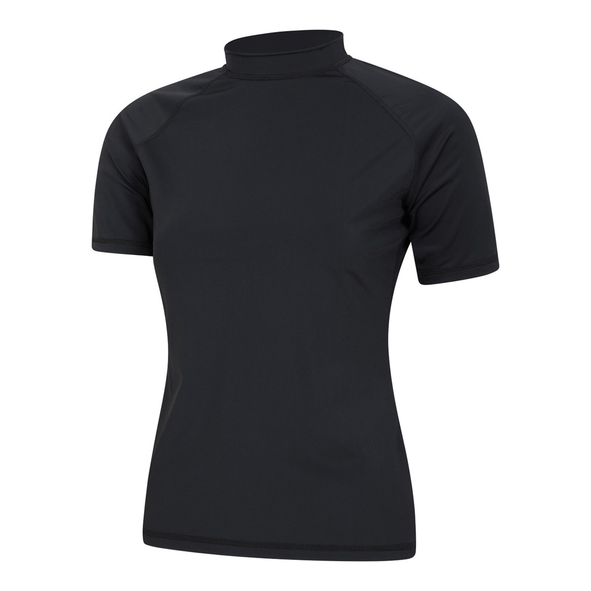 Jet Black - Side - Mountain Warehouse Womens-Ladies UV Protection Rash Guard
