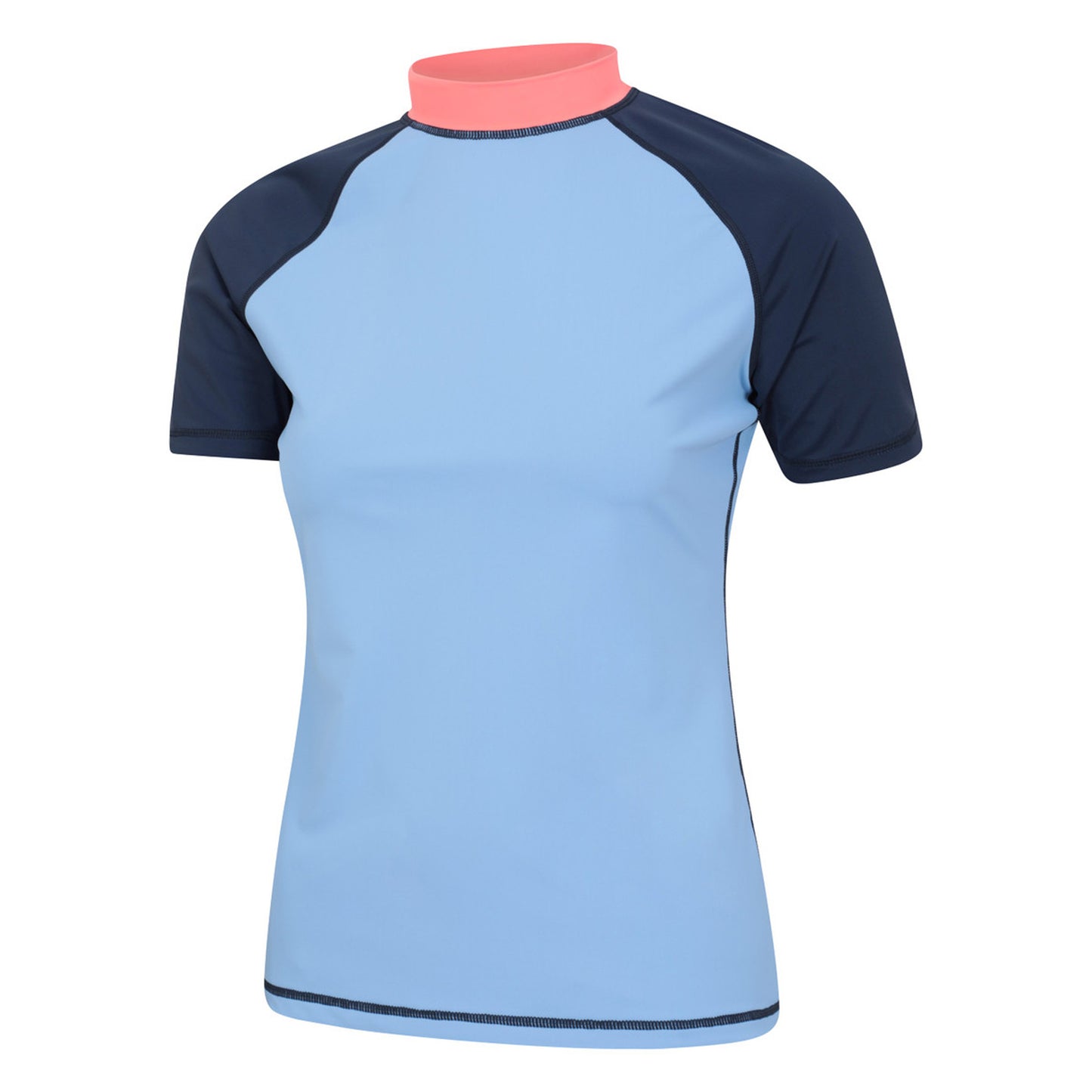 Pale Blue - Side - Mountain Warehouse Womens-Ladies UV Protection Rash Guard