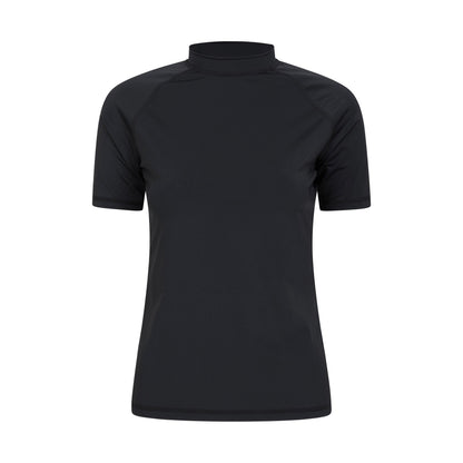 Jet Black - Front - Mountain Warehouse Womens-Ladies UV Protection Rash Guard