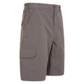 Grey - Side - Mountain Warehouse Mens Navigator Mosquito Repellent Shorts