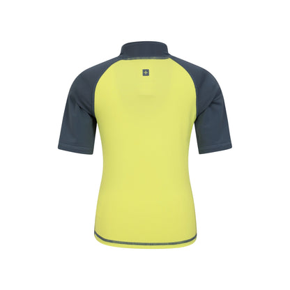 Alloy Grey - Back - Mountain Warehouse Childrens-Kids Sun Protective Short-Sleeved Swim Vest