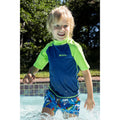 Bright Green - Front - Mountain Warehouse Childrens-Kids Sun Protective Short-Sleeved Swim Vest