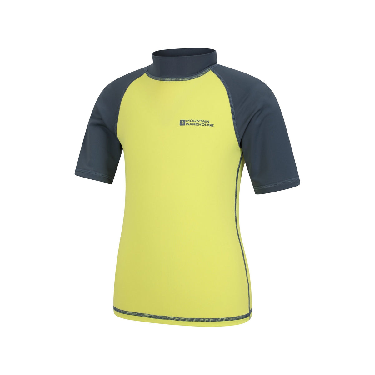 Alloy Grey - Side - Mountain Warehouse Childrens-Kids Sun Protective Short-Sleeved Swim Vest