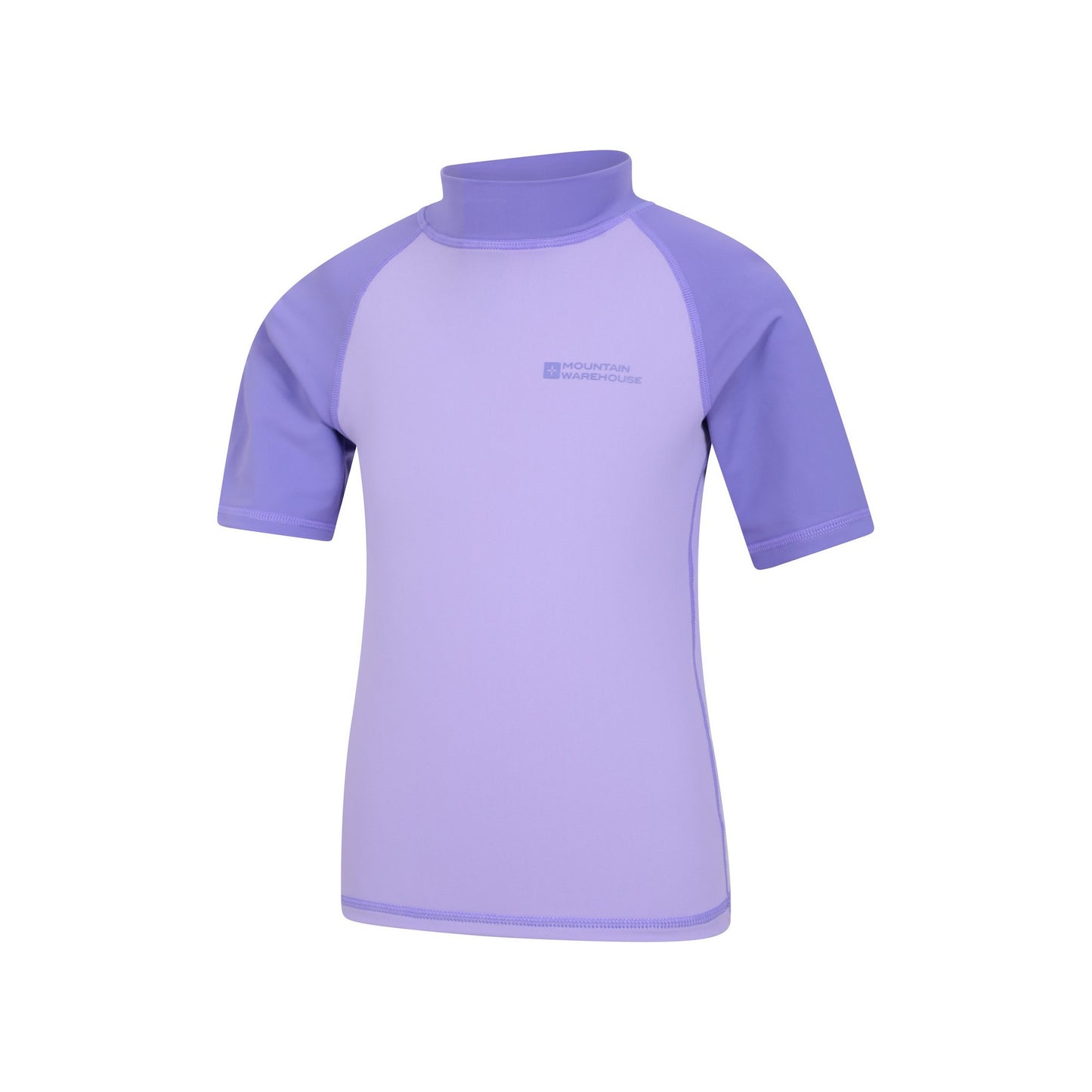 Dusky Purple - Side - Mountain Warehouse Childrens-Kids Sun Protective Short-Sleeved Swim Vest