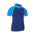 Blue - Side - Mountain Warehouse Childrens-Kids Sun Protective Short-Sleeved Swim Vest