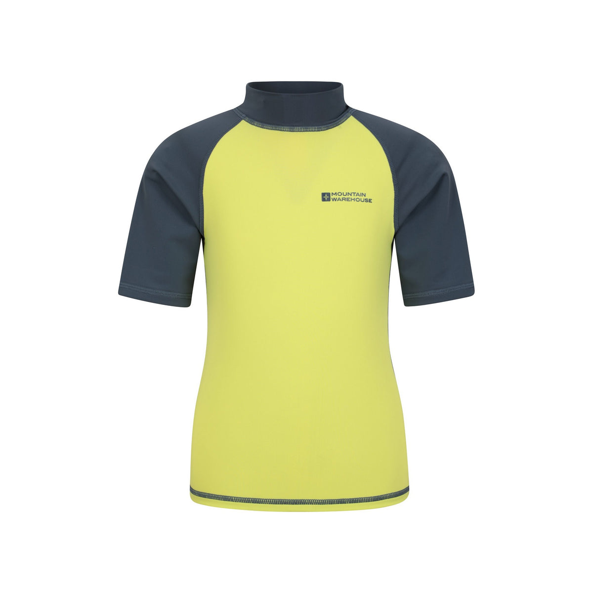 Alloy Grey - Front - Mountain Warehouse Childrens-Kids Sun Protective Short-Sleeved Swim Vest