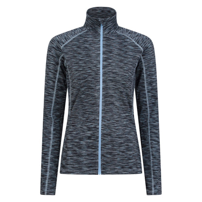 Dark Blue - Front - Mountain Warehouse Womens-Ladies Bend & Stretch Full Zip Midlayer