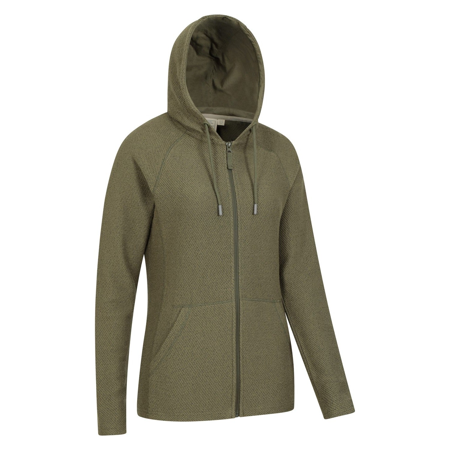 Khaki - Side - Mountain Warehouse Womens-Ladies Cambridge Full Zip Hoodie