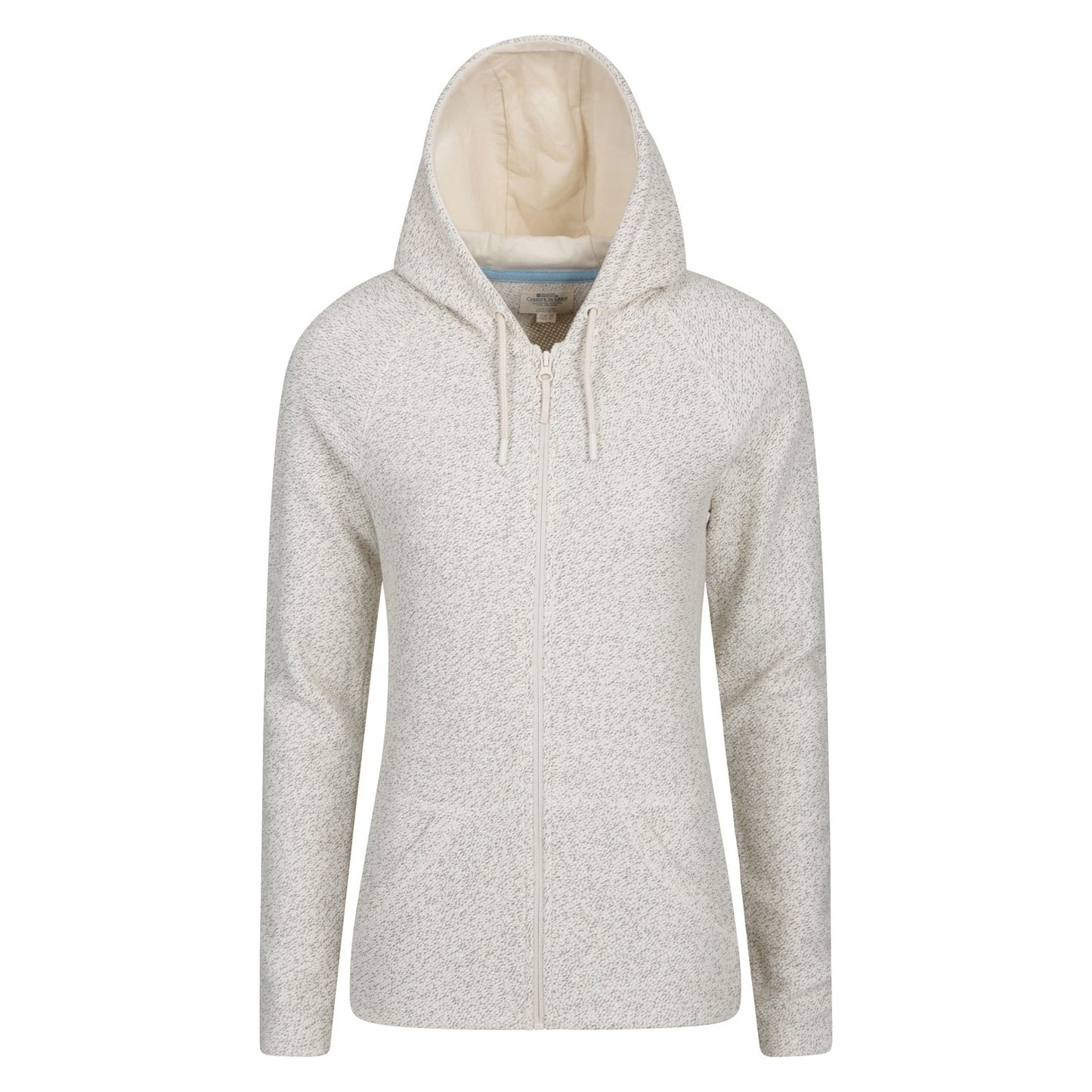 Beige - Front - Mountain Warehouse Womens-Ladies Cambridge Full Zip Hoodie