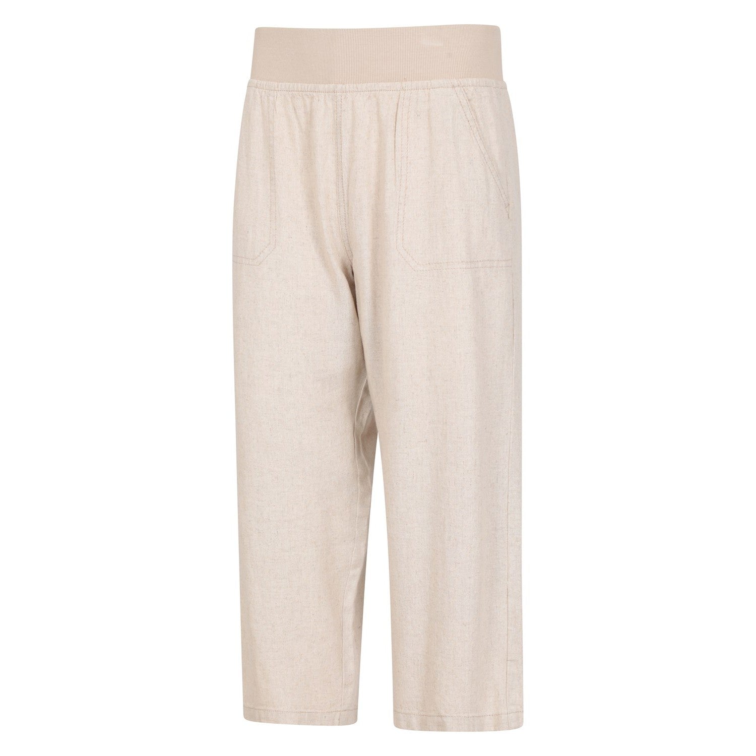 Beige - Lifestyle - Mountain Warehouse Womens-Ladies Skye Linen Blend Capri