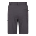 Grey - Close up - Mountain Warehouse Mens Trek Stretch Convertible Trousers