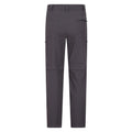 Grey - Back - Mountain Warehouse Mens Trek Stretch Convertible Trousers