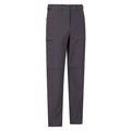 Grey - Side - Mountain Warehouse Mens Trek Stretch Convertible Trousers