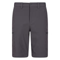 Grey - Pack Shot - Mountain Warehouse Mens Trek Stretch Convertible Trousers