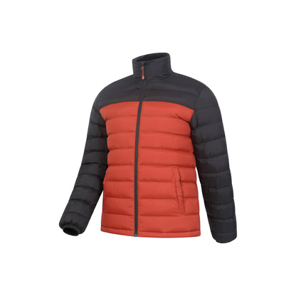 Burnt Orange - Side - Mountain Warehouse Mens Vista Padded Jacket