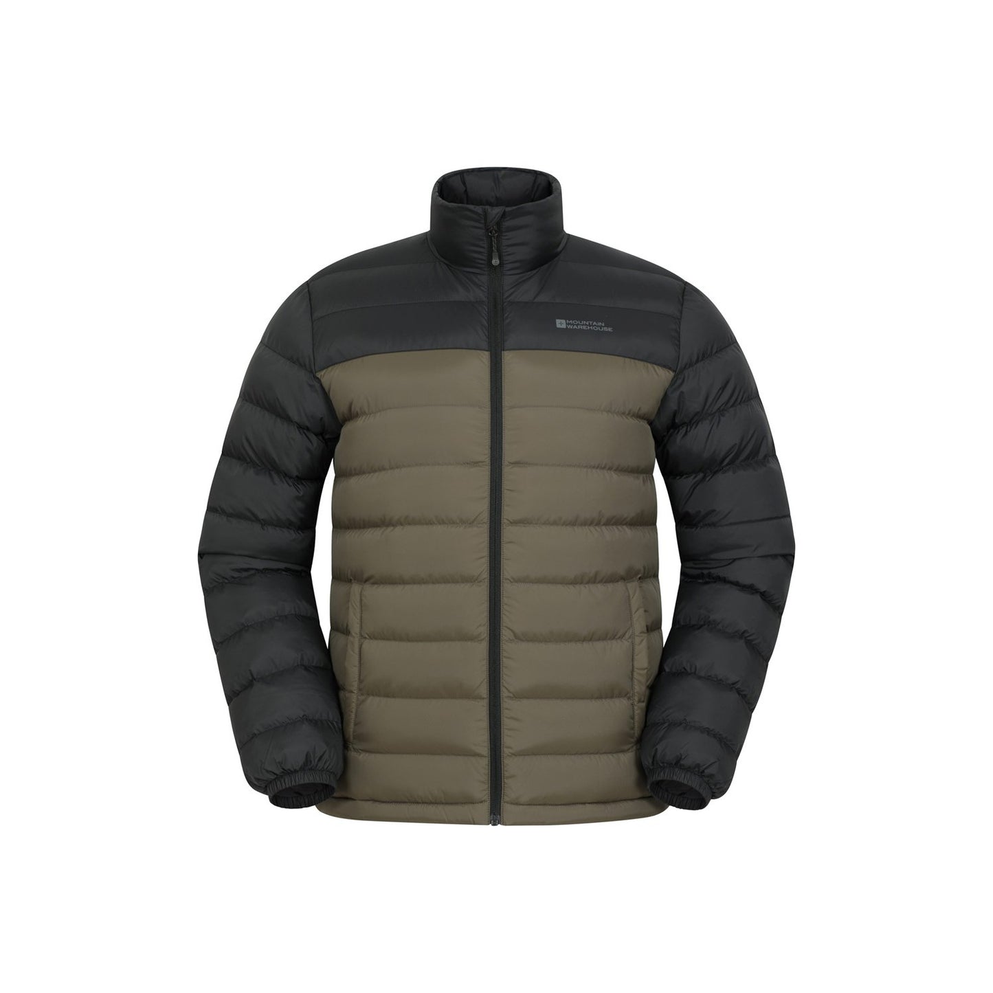 Khaki - Front - Mountain Warehouse Mens Vista Padded Jacket