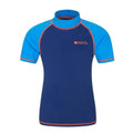 Blue - Front - Mountain Warehouse Childrens-Kids Sun Protective Short-Sleeved Swim Vest