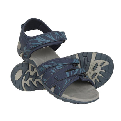 Navy - Close up - Mountain Warehouse Womens-Ladies Santorini Wide Sandals