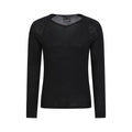 Black - Front - Mountain Warehouse Mens Merino Wool V Neck Base Layer Top