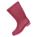 Berry - Pack Shot - Mountain Warehouse Childrens-Kids Plain Wellington Boots