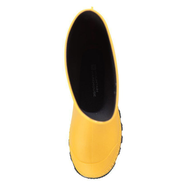 Mustard - Lifestyle - Mountain Warehouse Childrens-Kids Plain Wellington Boots