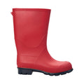 Red - Front - Mountain Warehouse Childrens-Kids Plain Wellington Boots