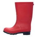 Red - Lifestyle - Mountain Warehouse Childrens-Kids Plain Wellington Boots