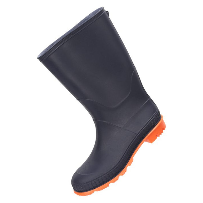 Burnt Orange - Lifestyle - Mountain Warehouse Childrens-Kids Plain Wellington Boots