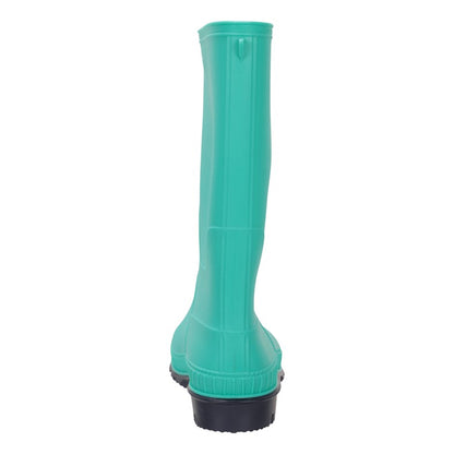 Light Teal - Pack Shot - Mountain Warehouse Childrens-Kids Plain Wellington Boots