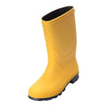 Yellow - Close up - Mountain Warehouse Childrens-Kids Plain Wellington Boots