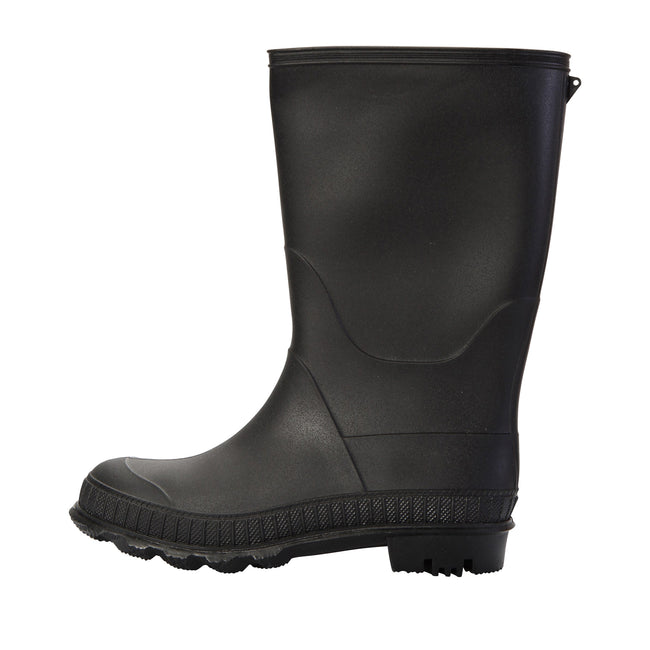 Black - Lifestyle - Mountain Warehouse Childrens-Kids Plain Wellington Boots