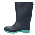 Navy - Side - Mountain Warehouse Childrens-Kids Plain Wellington Boots