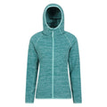 Teal - Front - Mountain Warehouse Womens-Ladies Lleyn II Melange Full Zip Hoodie