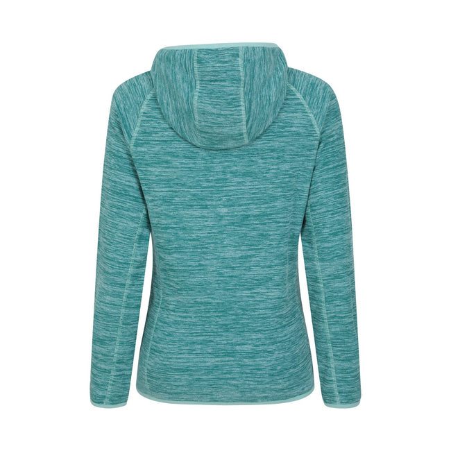 Teal - Back - Mountain Warehouse Womens-Ladies Lleyn II Melange Full Zip Hoodie