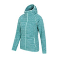 Teal - Lifestyle - Mountain Warehouse Womens-Ladies Lleyn II Melange Full Zip Hoodie