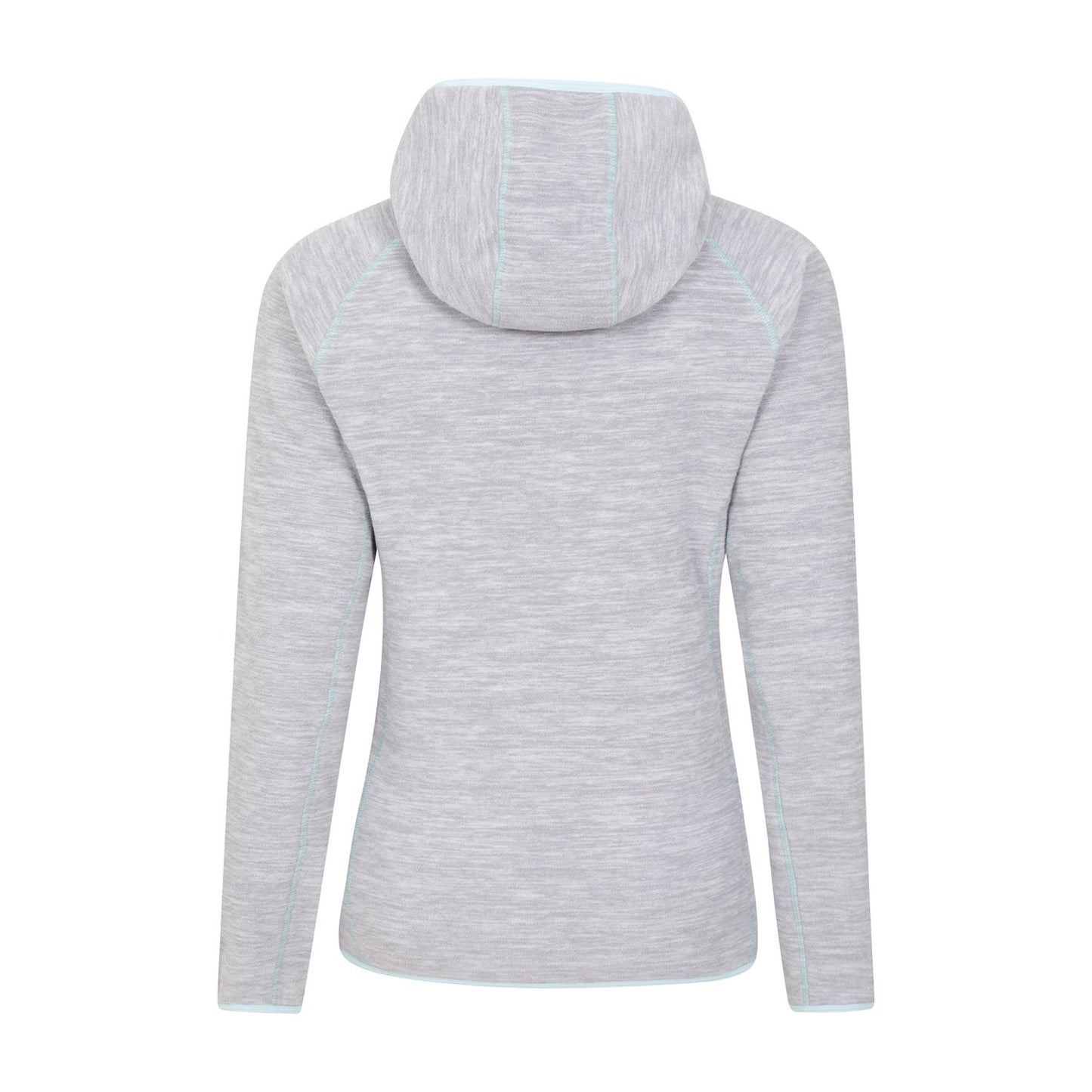 Grey - Back - Mountain Warehouse Womens-Ladies Lleyn II Melange Full Zip Hoodie