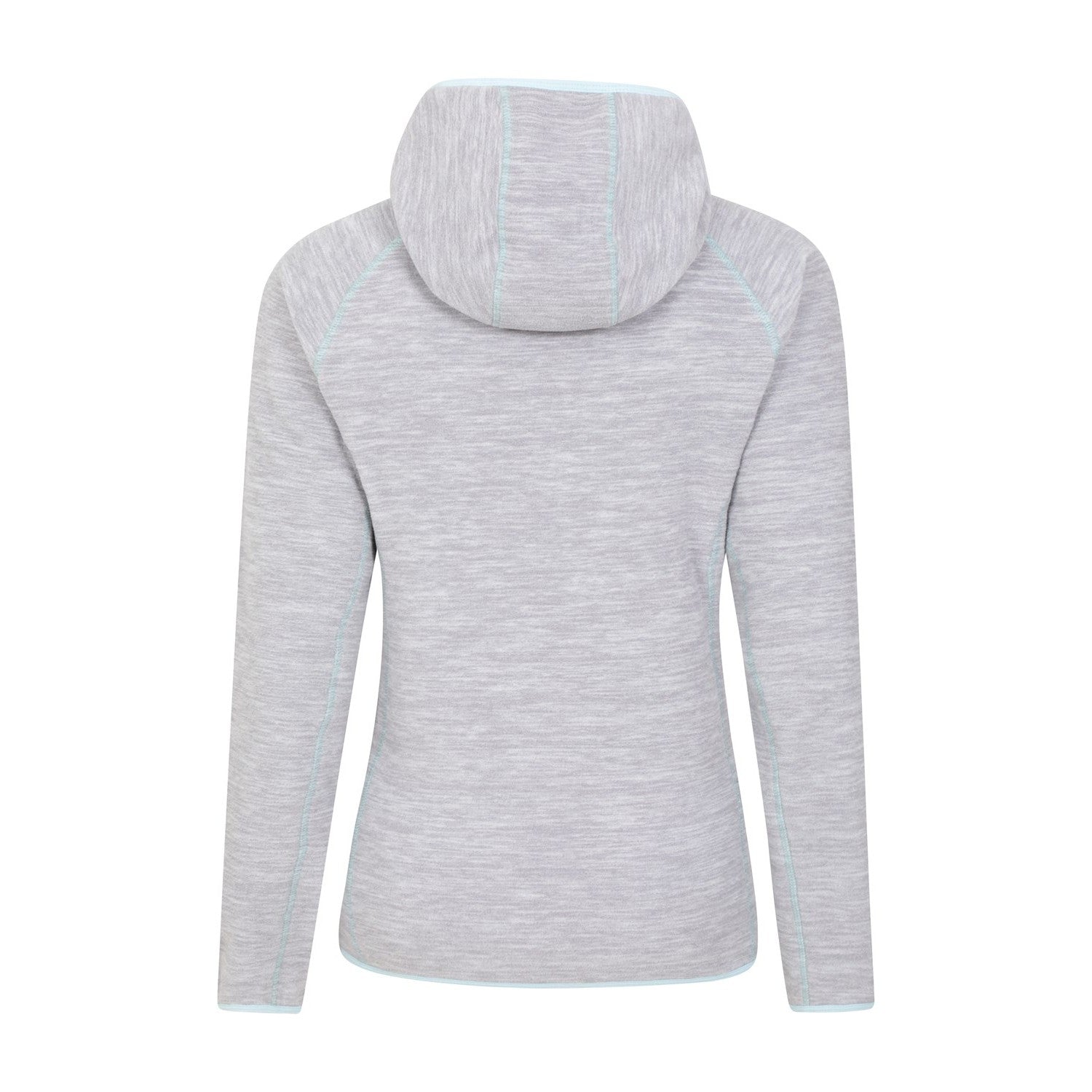 Grey - Back - Mountain Warehouse Womens-Ladies Lleyn II Melange Full Zip Hoodie