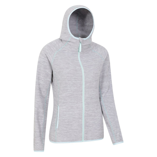 Grey - Lifestyle - Mountain Warehouse Womens-Ladies Lleyn II Melange Full Zip Hoodie