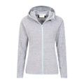Grey - Pack Shot - Mountain Warehouse Womens-Ladies Lleyn II Melange Full Zip Hoodie