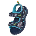 Navy - Front - Mountain Warehouse Childrens-Kids Sand Dinosaur Sandals