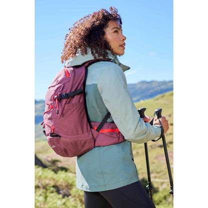 Berry - Front - Mountain Warehouse Pace 20L Backpack